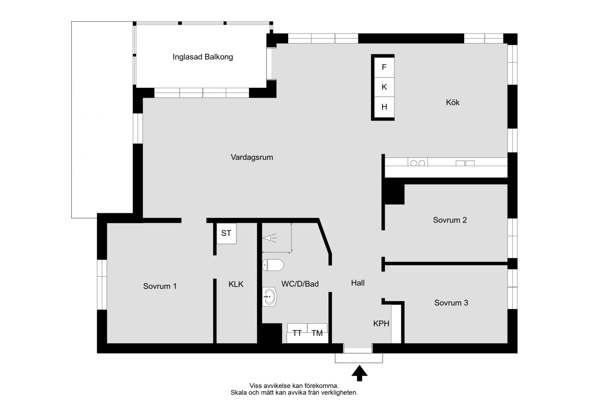 Generös 4:a med balkong i vinkel, walk-in-closet och social planlösning