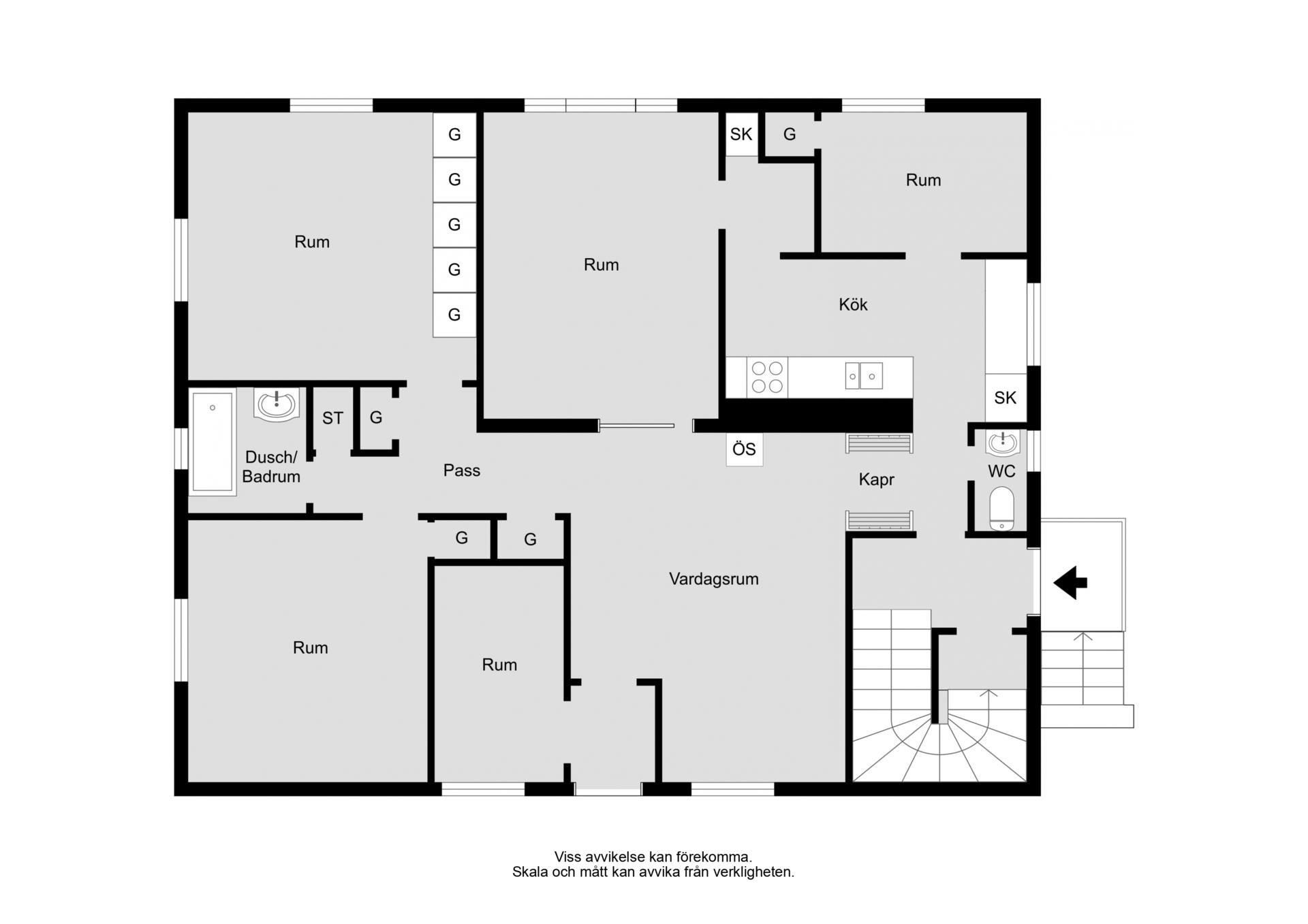Stort hus med otrolig potential i hjärtat av populära Fålhagen
